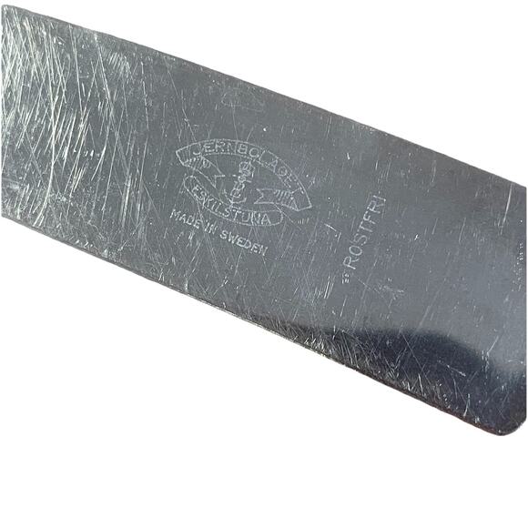 Vintage Jernbolaget Eskilstuna Sweden Carving Knife & Fork Wood‎ Handle Rostfrei - Picture 3 of 8